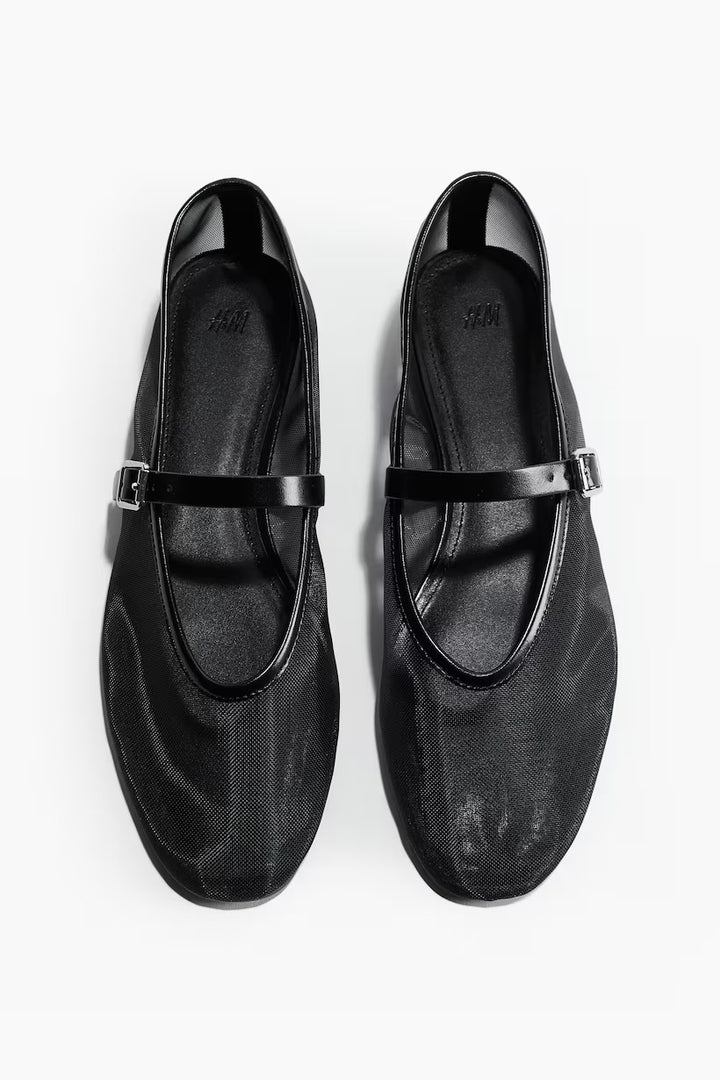 H&M Mesh Mary Jane Flats