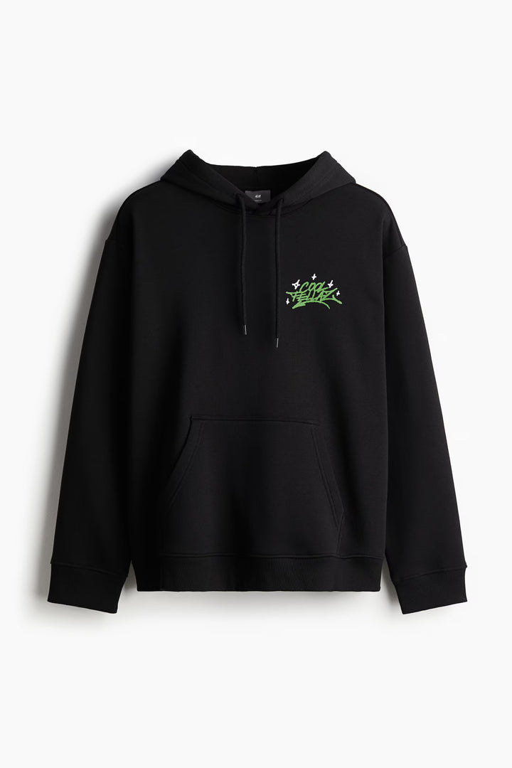 H&M Loose Fit Printed Hoodie