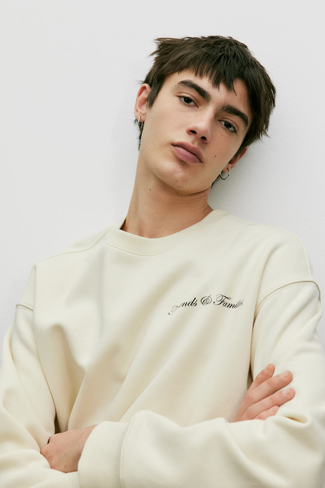 H&M Loose Fit Printed Sweatshirt