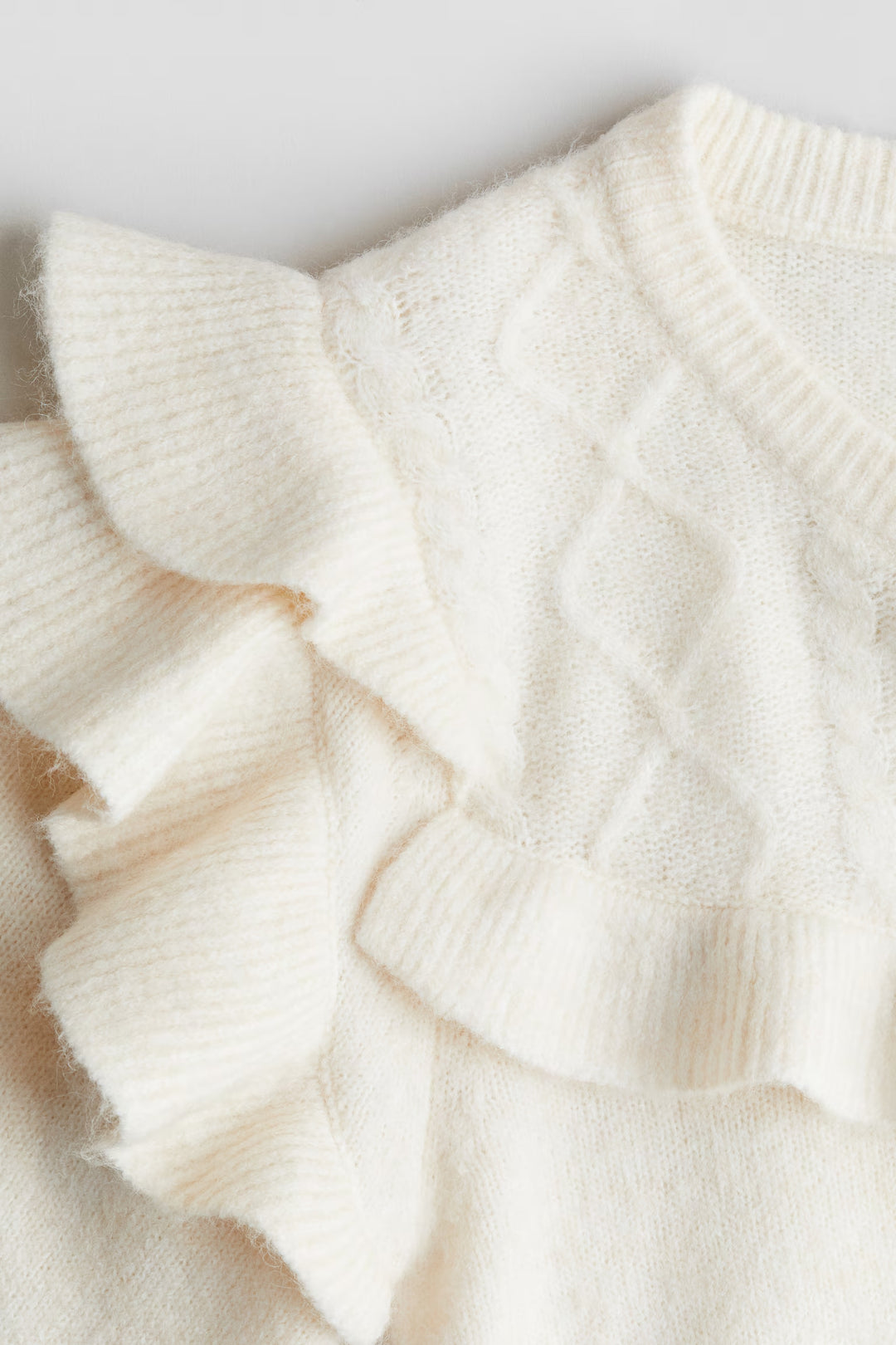 H&M Ruffle-Trimmed Sweater