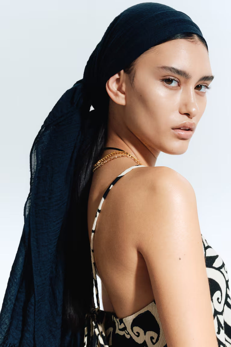 H&M Crinkled Slip Dress