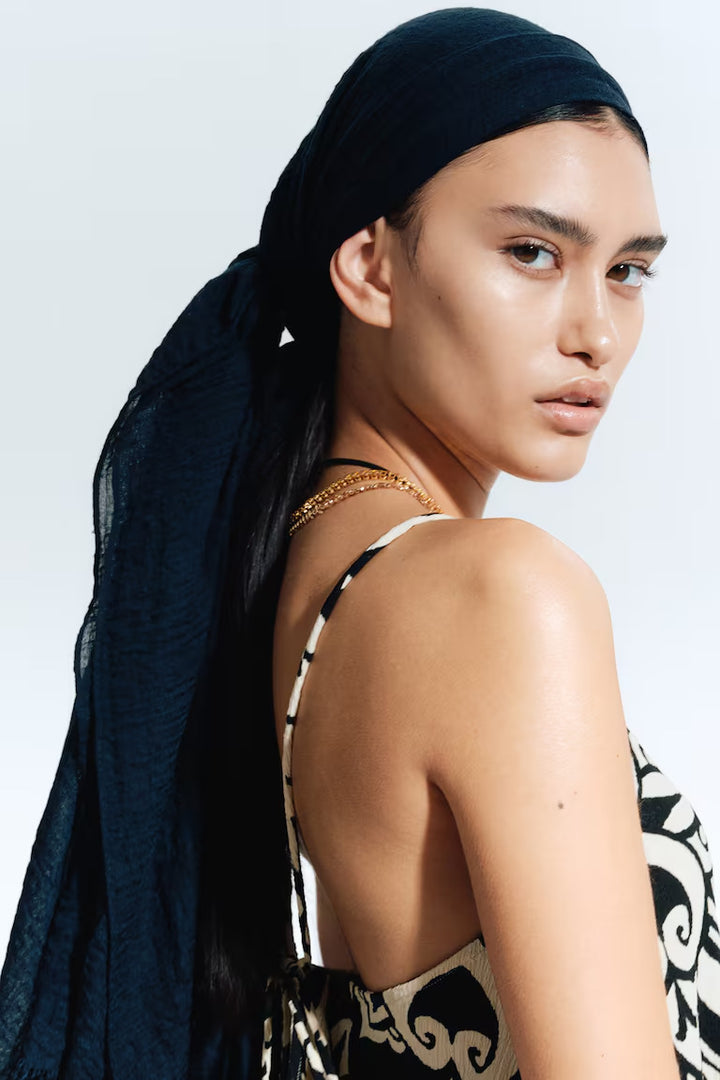 H&M Crinkled Slip Dress