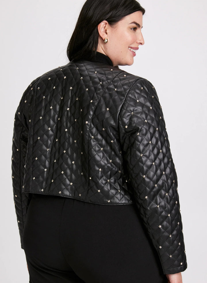 LAURA Studded Vegan Leather Jacket