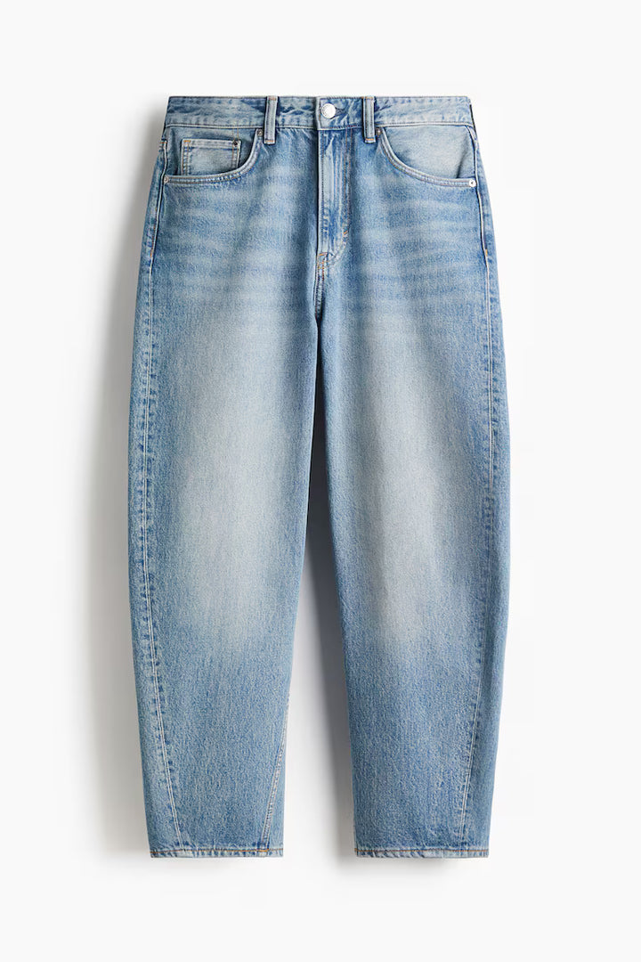 H&M Barrel-Leg Loose-Fit Jeans
