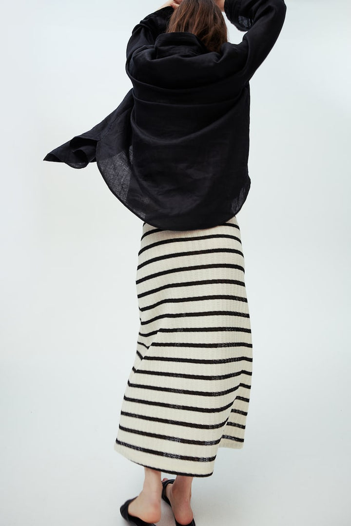 H&M Textured-knit Skirt