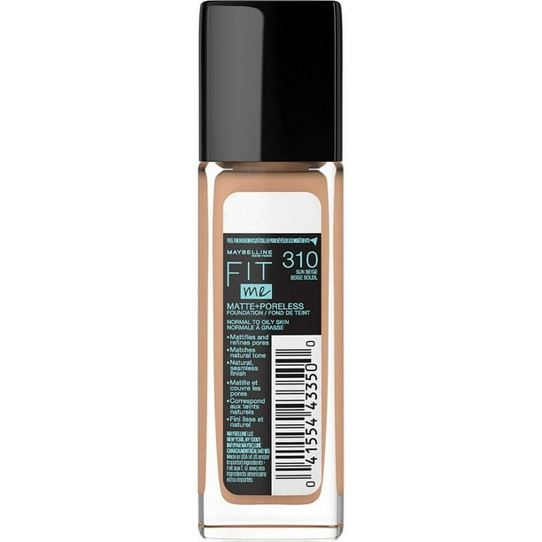 Maybelline New York Fit Me®, Matte + Poreless Liquid Foundation, Fit Me Matte + Poreless Foundation