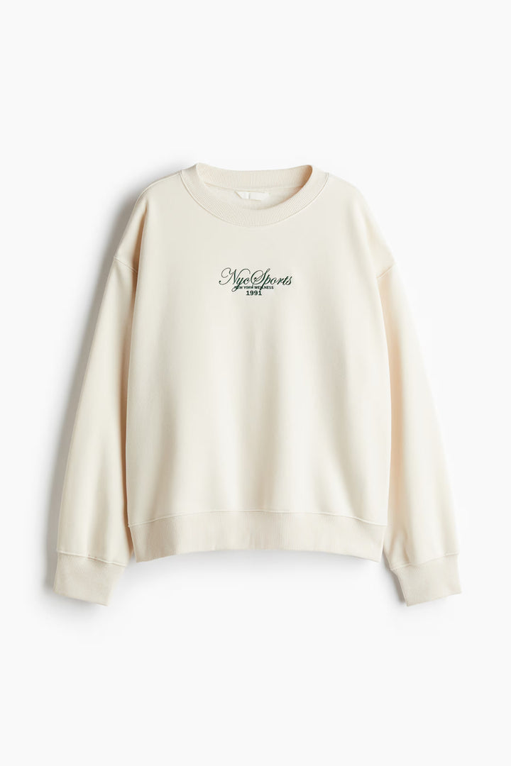 H&M Sweatshirt with Text Motif