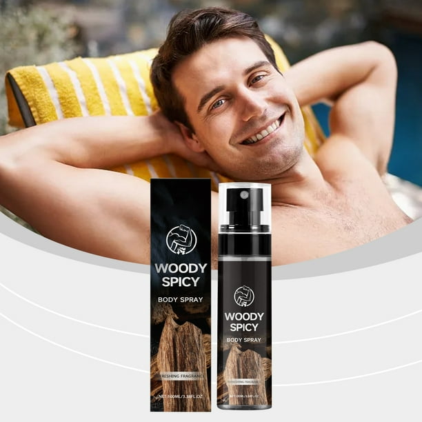 LLQkigsxse Bath Men's Body Refreshing Spray Lasting Fragrance Portable Fresh Exudes 100ML