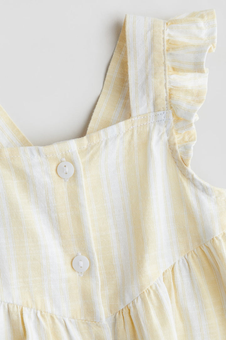 H&M Ruffle-trimmed Cotton Dress