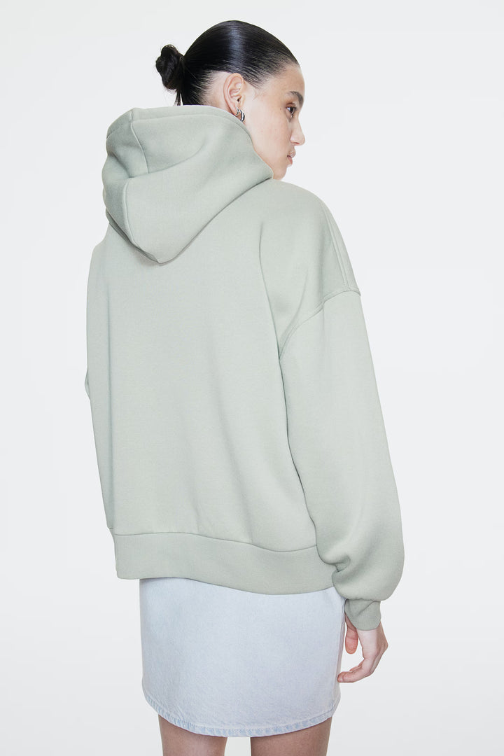 H&M Oversized Hooded Jacket with Motif