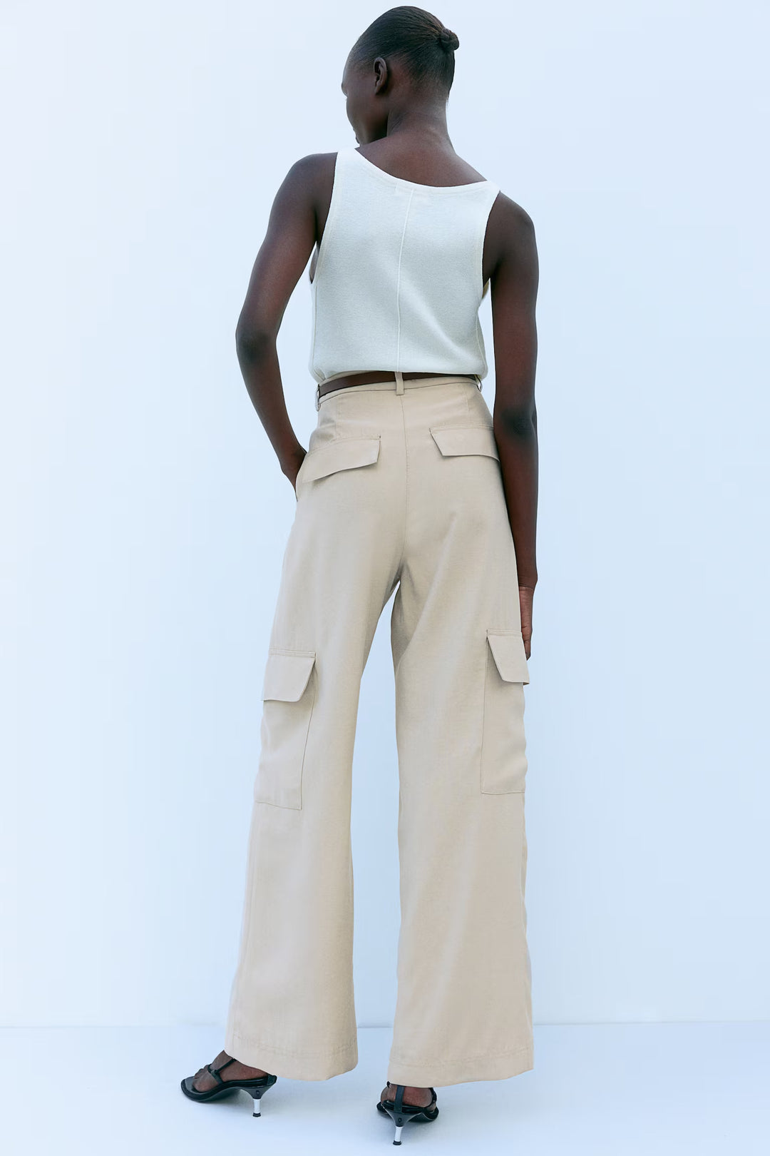 H&M Wide-Leg Cargo Pants