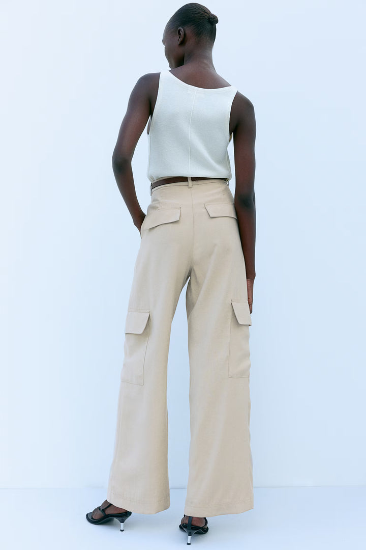 H&M Wide-Leg Cargo Pants
