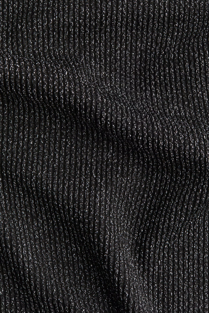 H&M Glittery Mock Turtleneck Sleeveless Top
