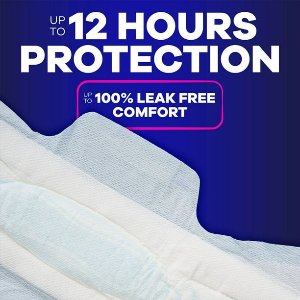 Always Maxi Overnight Pads with Wings for Women, Size 5, Extra Heavy Overnight Absorbency, Unscented, 36CT