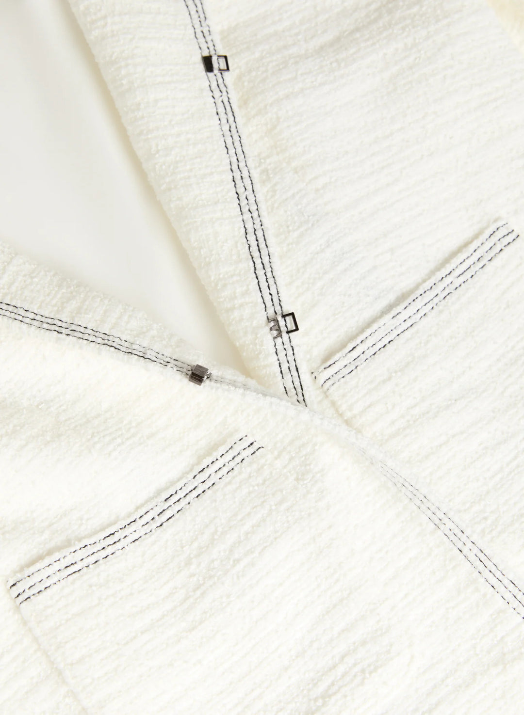 LAURA Contrast Stitch Tweed Jacket