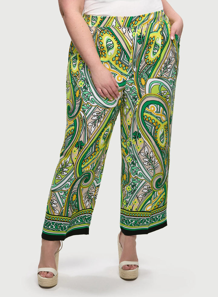 LAURA Joseph Ribkoff - Paisley Print Wide Leg Pants