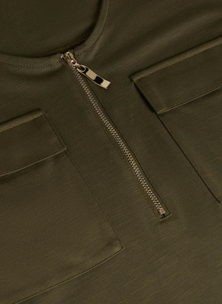 LAURA Zip Front T-Shirt