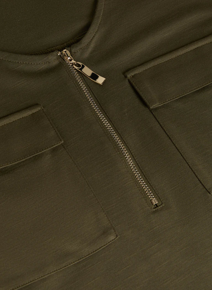 LAURA Zip Front T-Shirt