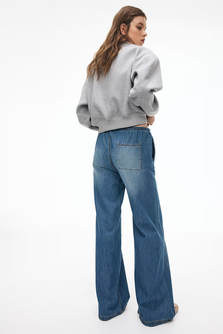 H&M Denim Drawstring Pants