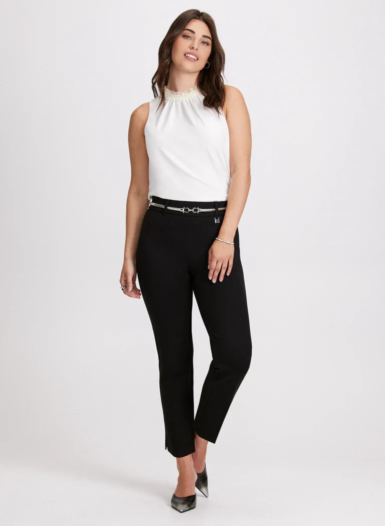 LAURA Frilled Crew Neck Top