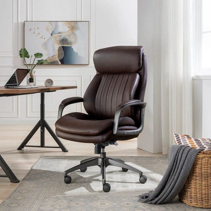 LazBoy Nova Executive Office Chair, Brown