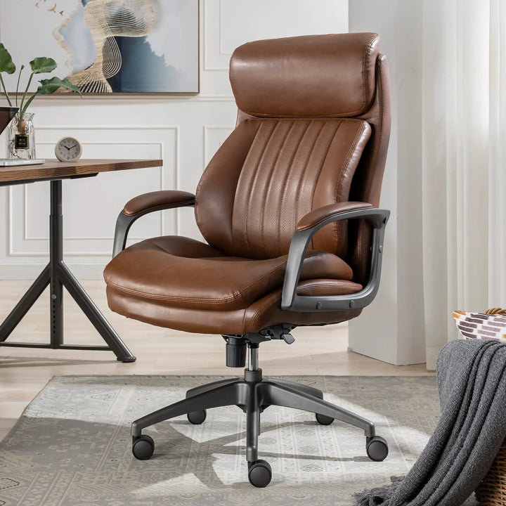 LazBoy Nova Executive Office Chair, Cognac