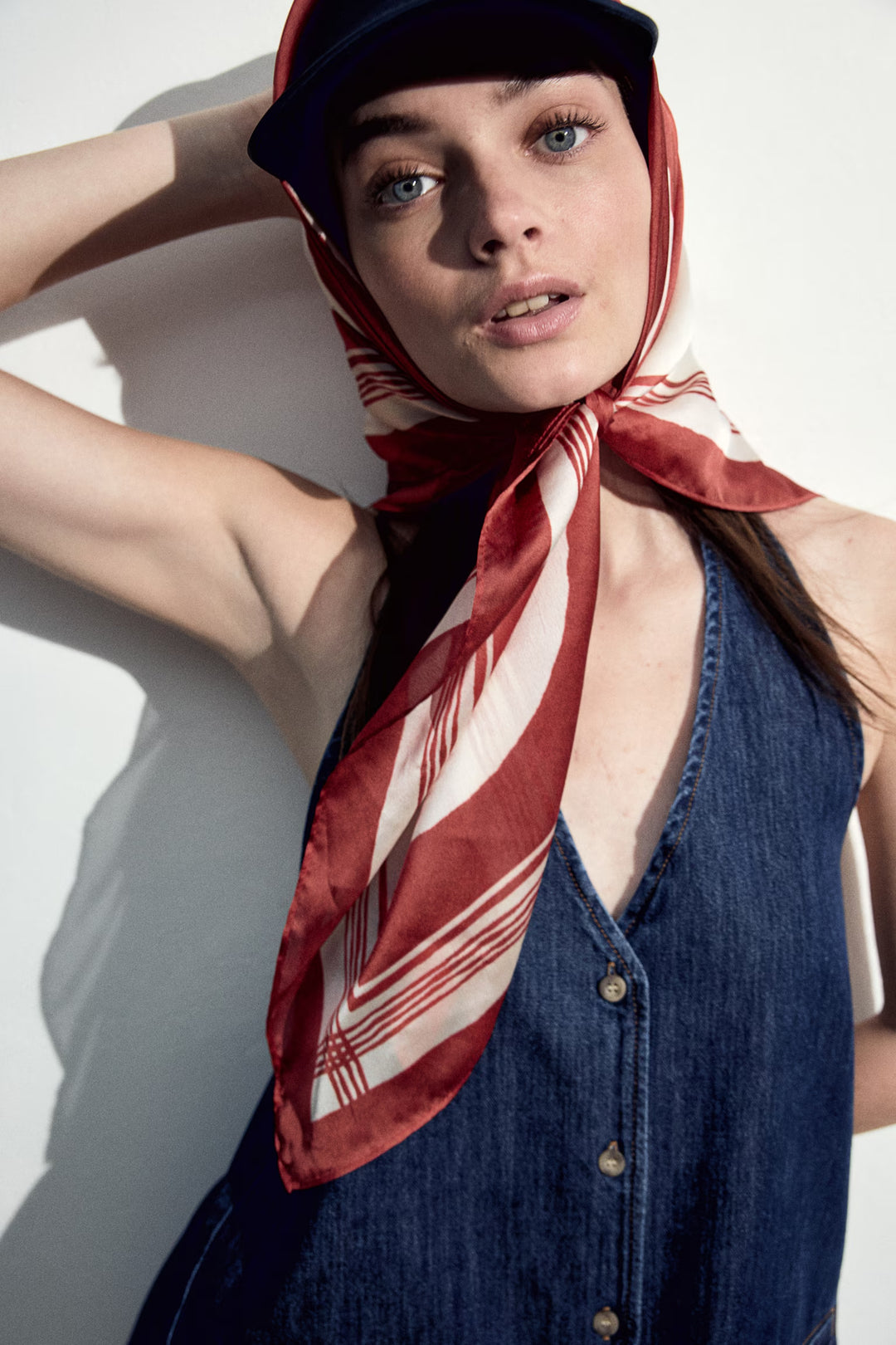 H&M Halterneck Denim Vest