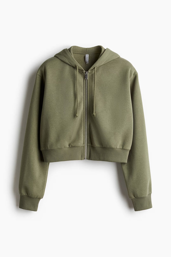H&M Short Hooded Sweatshirt Jacket