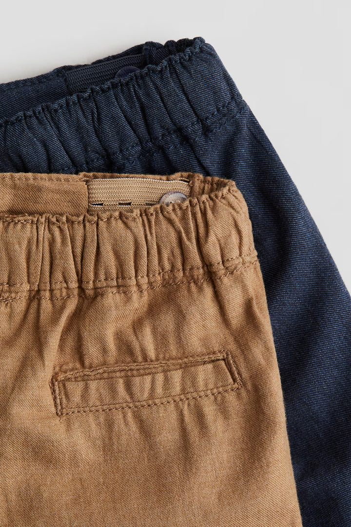 H&M 2-pack Fully Lined Cotton Pants