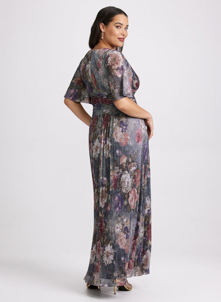 LAURA Metallic Floral Dress