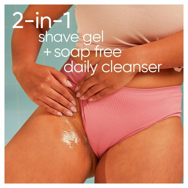 Venus Gillette Venus for Pubic Hair and Skin, 2-in-1 Cleanser + Shave Gel, 190ML