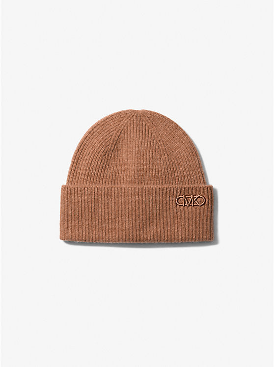 Michael Kors Ribbed Cashmere Beanie Hat