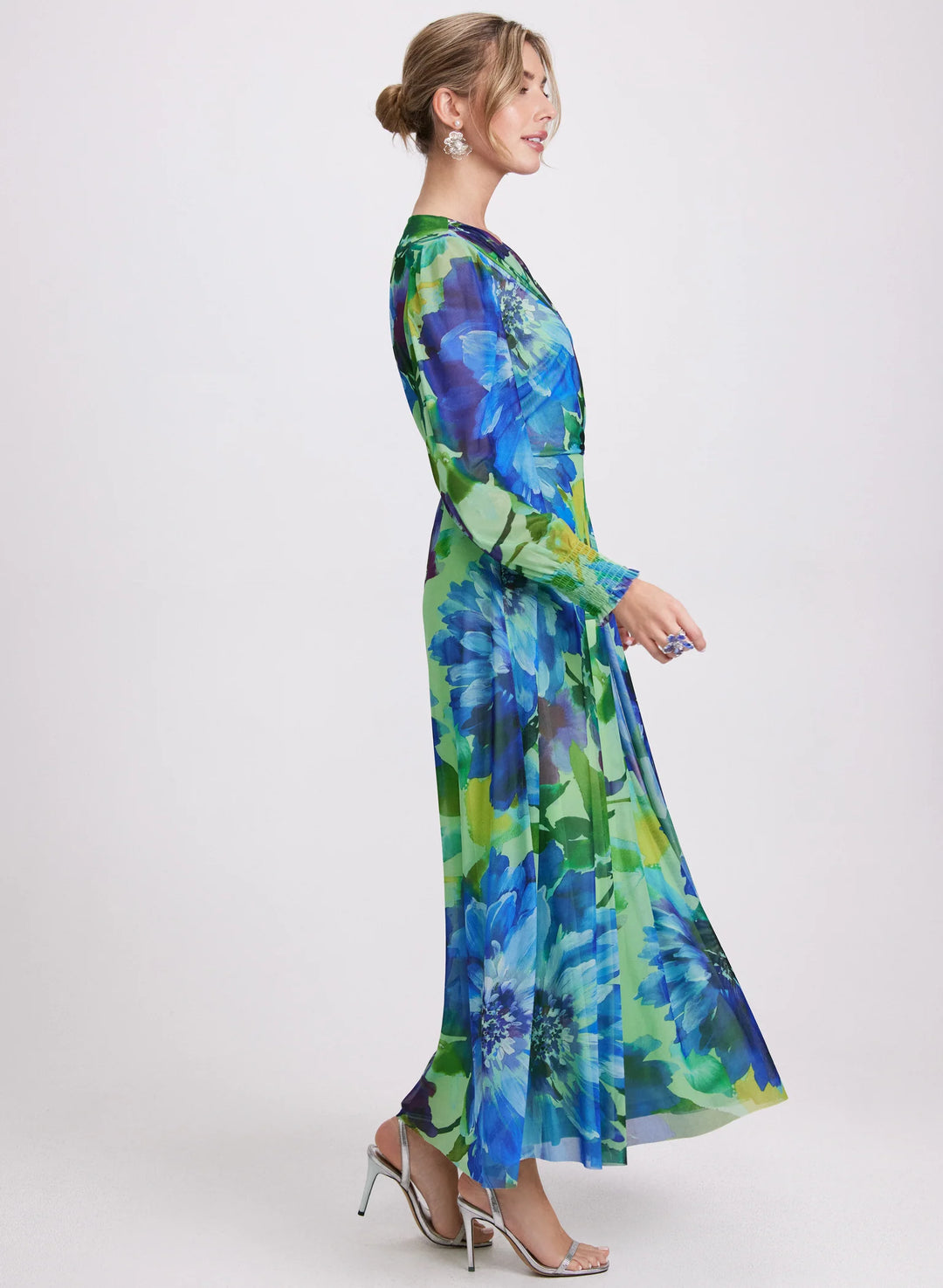 LAURA Floral Chiffon Dress