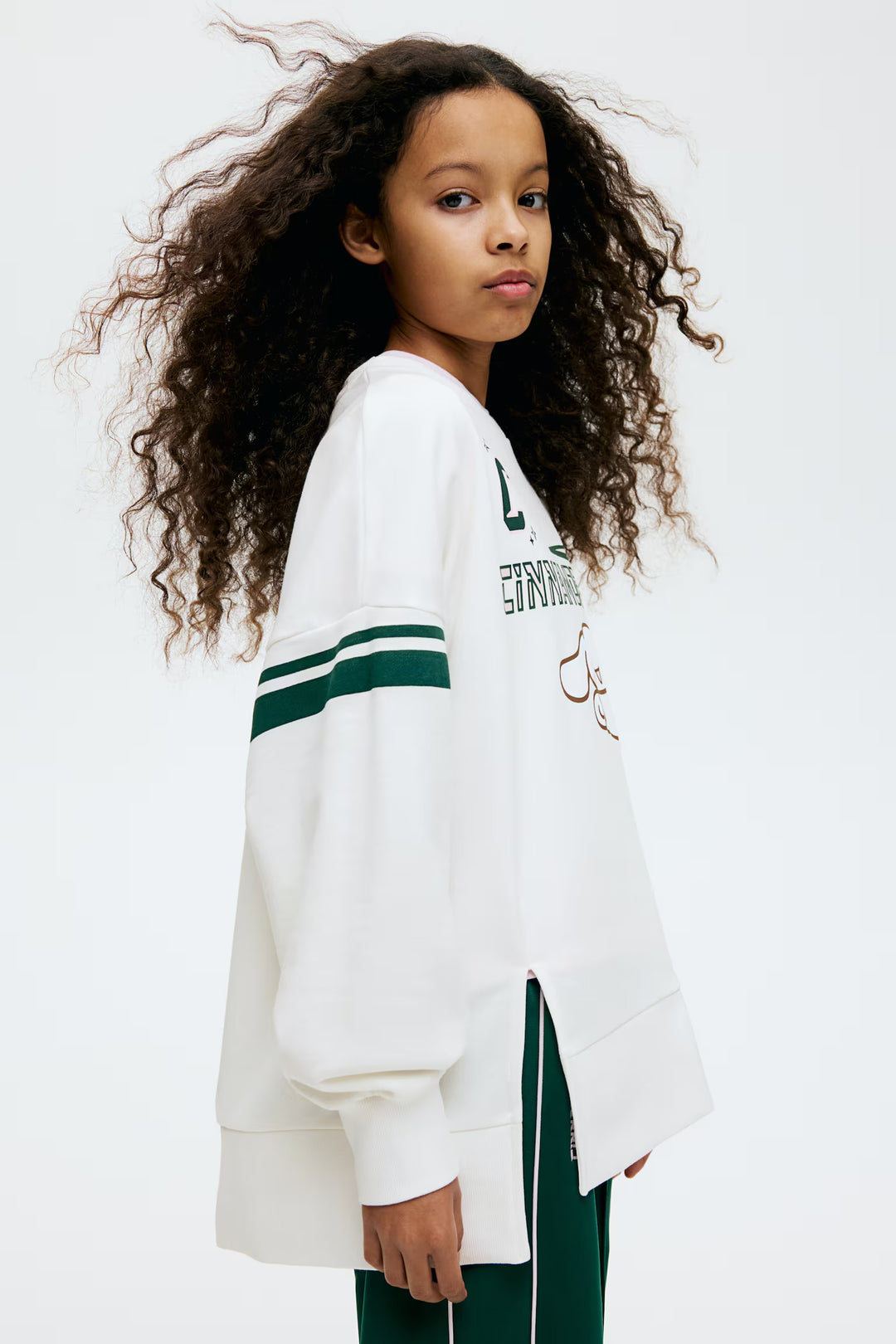 H&M  Oversized Printed Sweatshirt