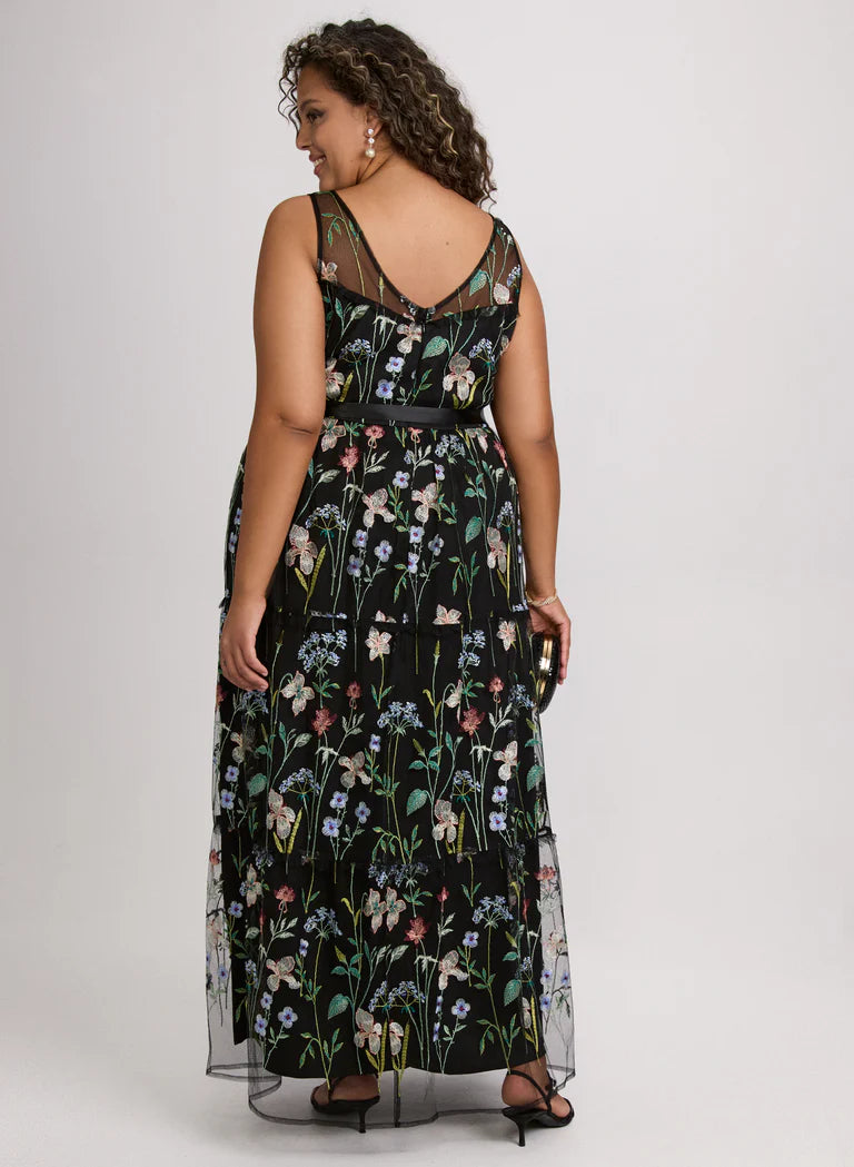 LAURA Floral Embroidered Dress