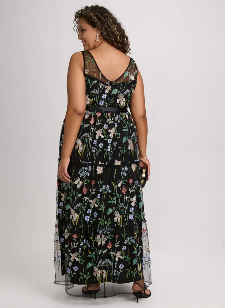 LAURA Floral Embroidered Dress