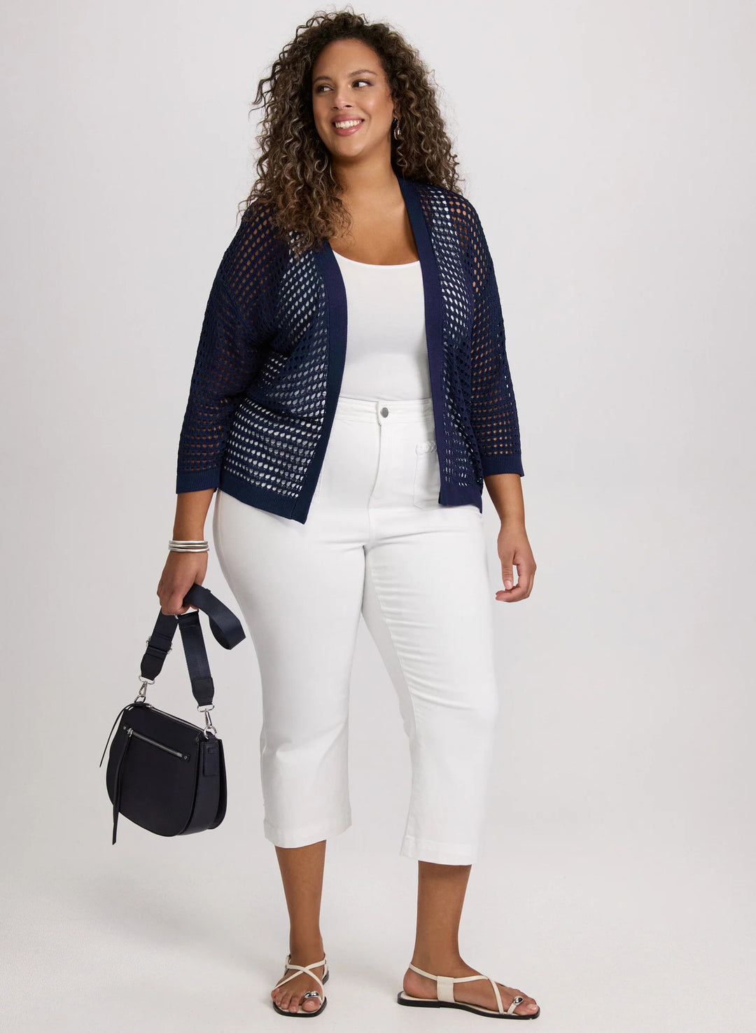 LAURA Open Knit Cardigan
