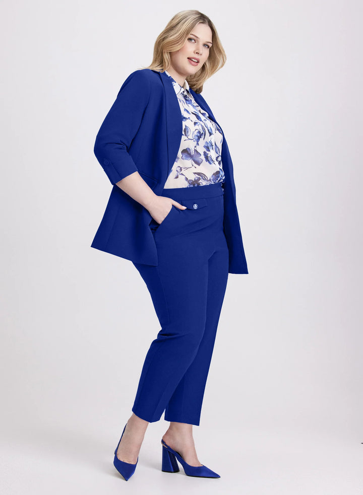LAURA Emma Elastic-Back Slim-Leg Pants