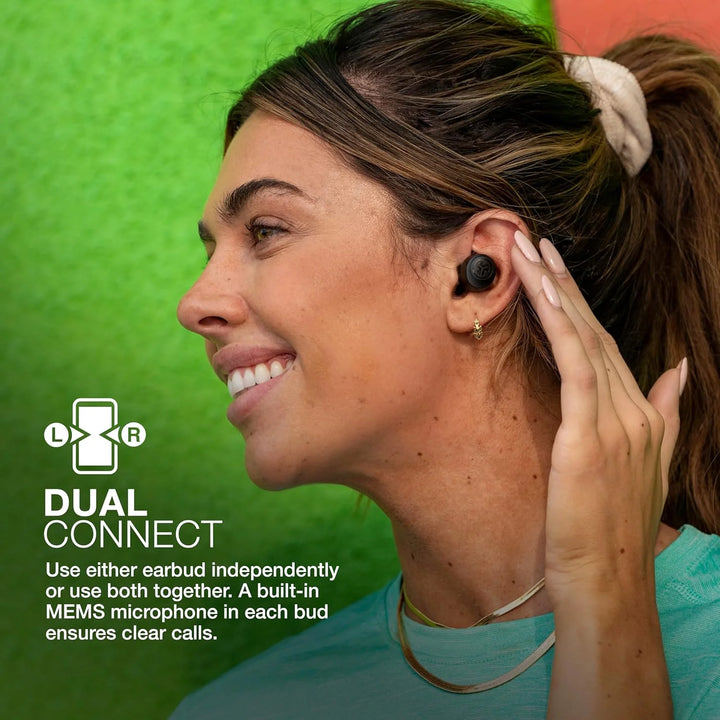 JLab Go Air Pop Bluetooth Earbuds, True Wireless with Charging Case, Black