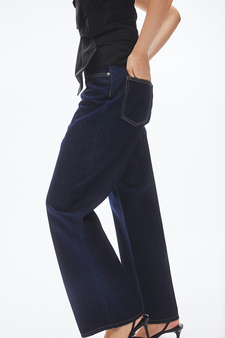 H&M Wide-leg Denim Pants