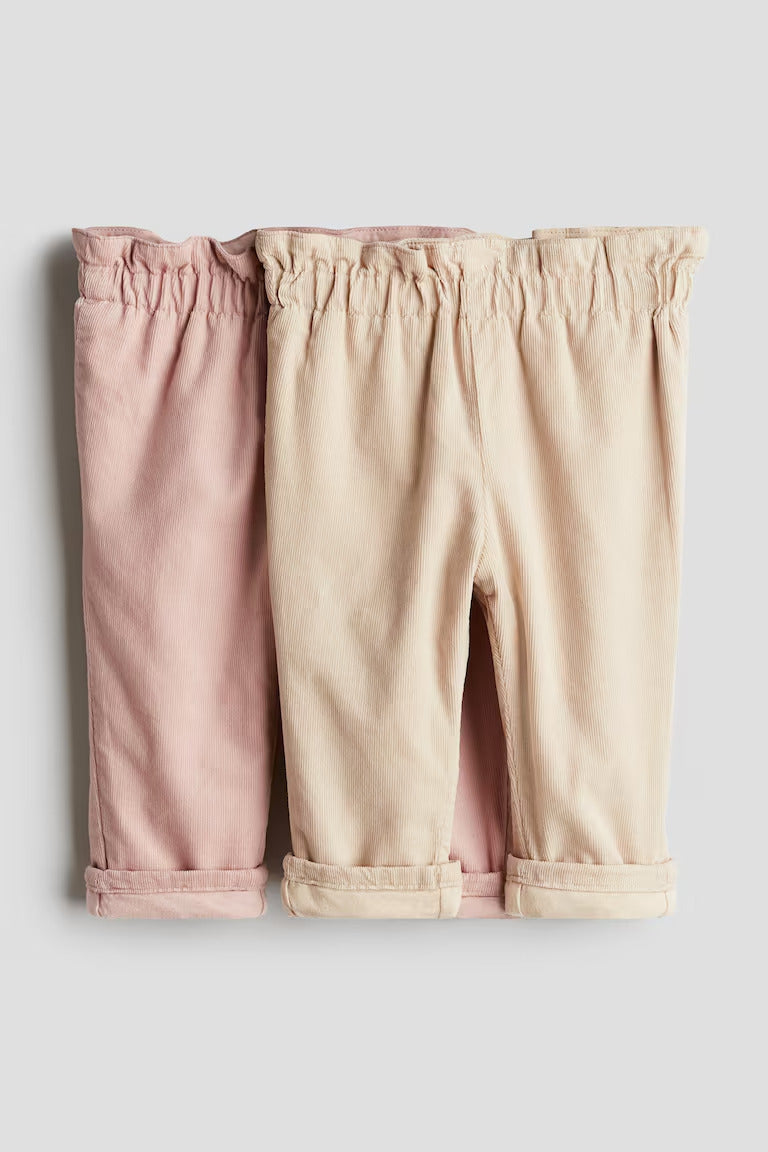 H&M  2-pack Paper Bag Pants