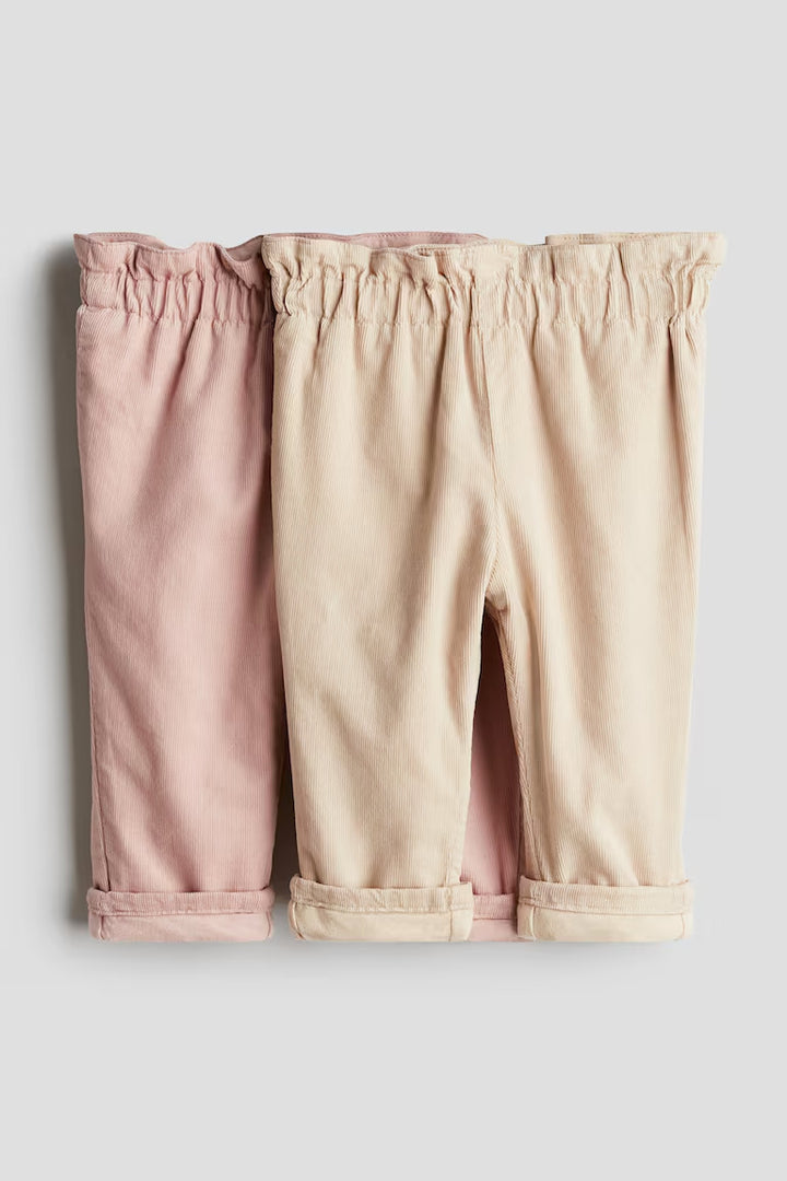 H&M  2-pack Paper Bag Pants