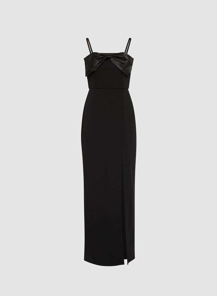 LAURA Satin Bow Dress