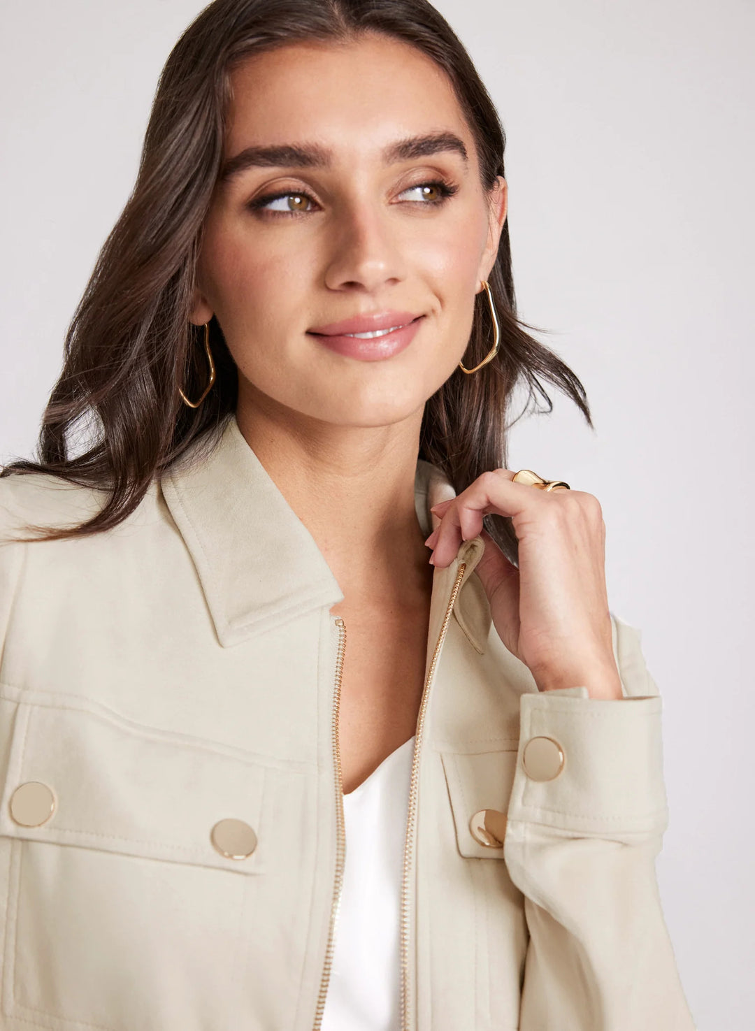 LAURA Faux-Suede Jacket