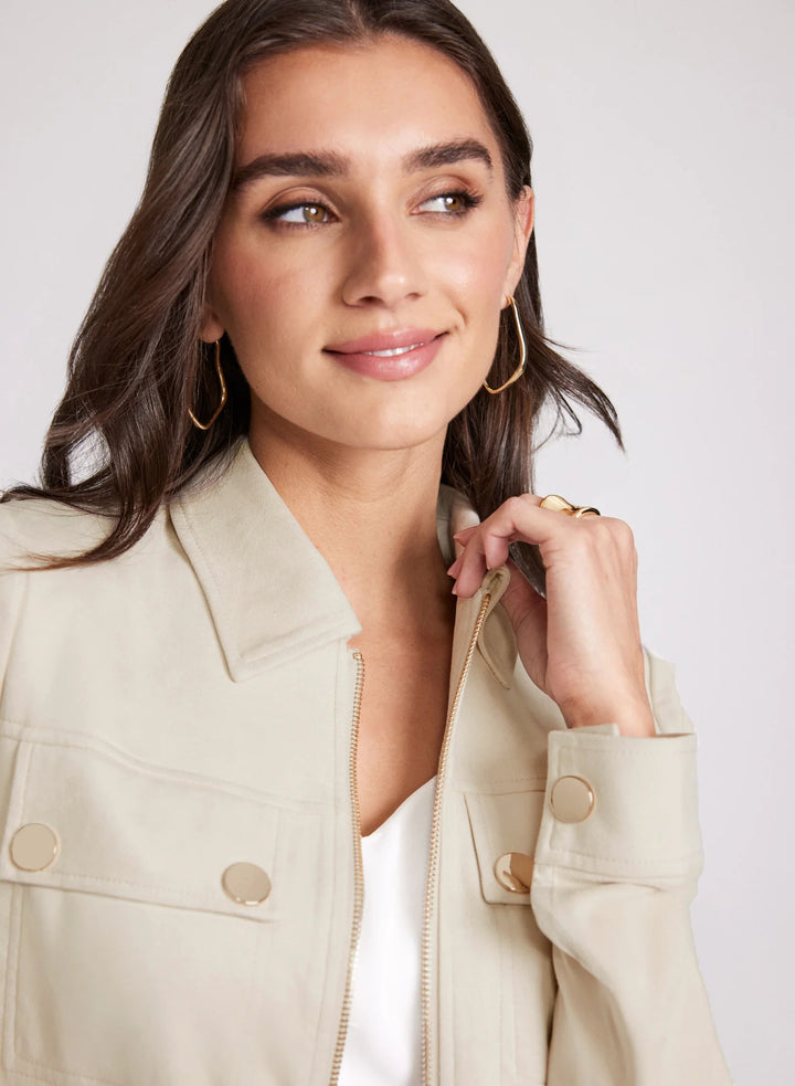 LAURA Faux-Suede Jacket