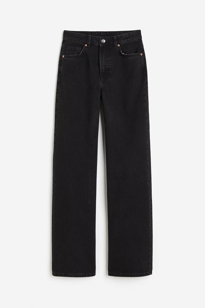 H&M Bleecker High Rise Wide Leg Jeans