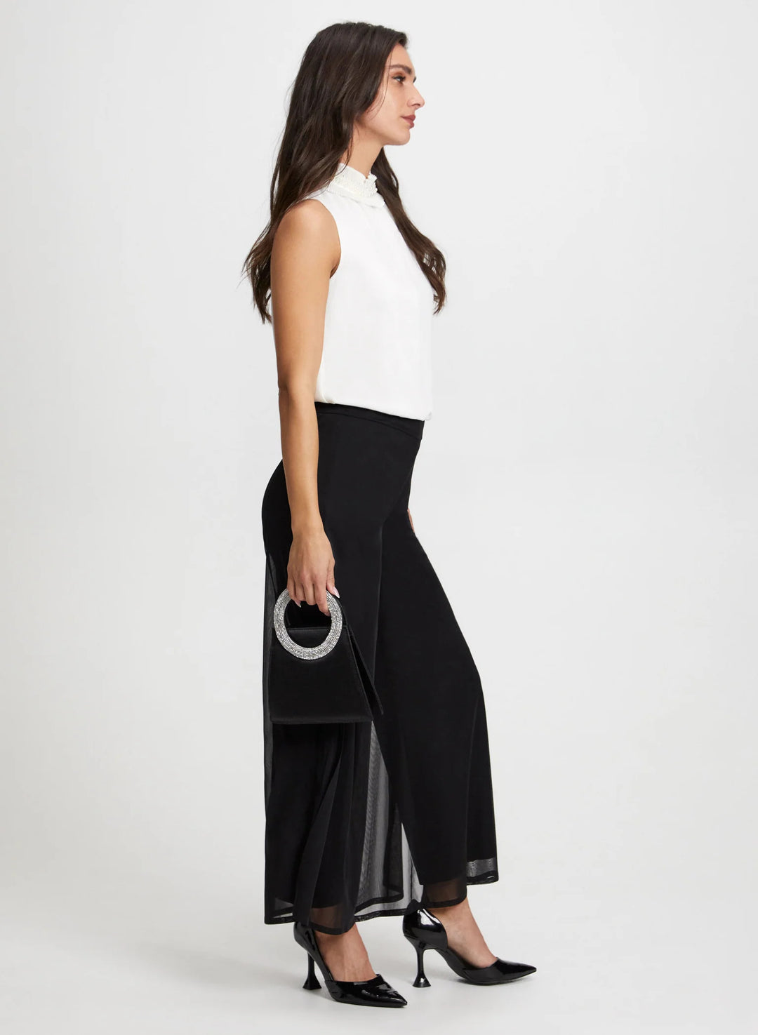 LAURA Olivia Chiffon Wide-Leg Pants - Regular