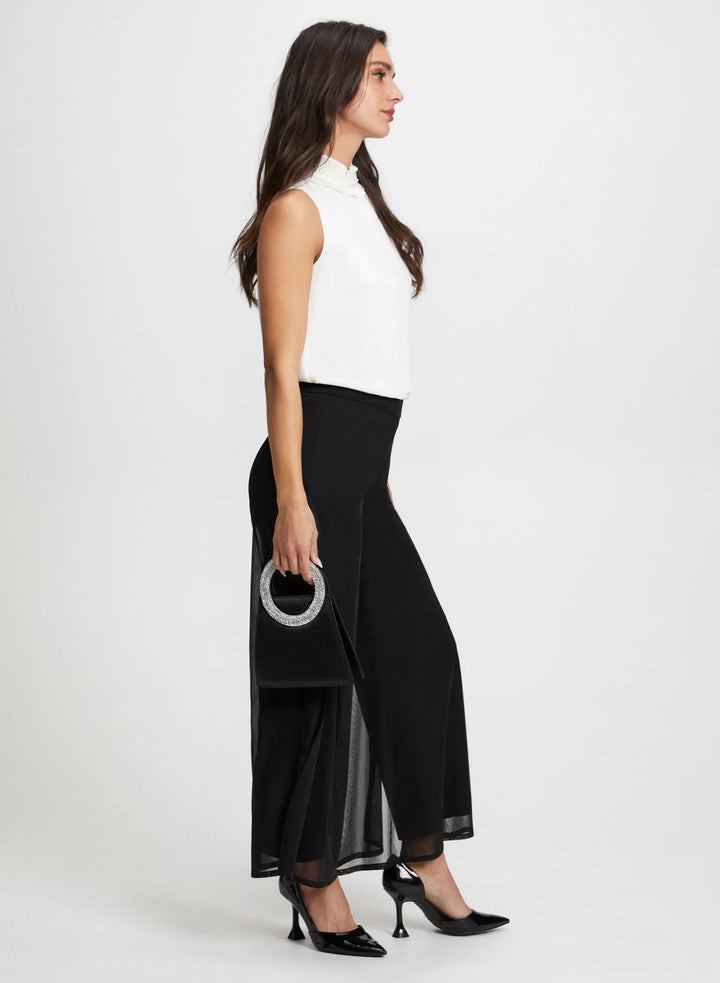 LAURA Olivia Chiffon Wide-Leg Pants - Regular
