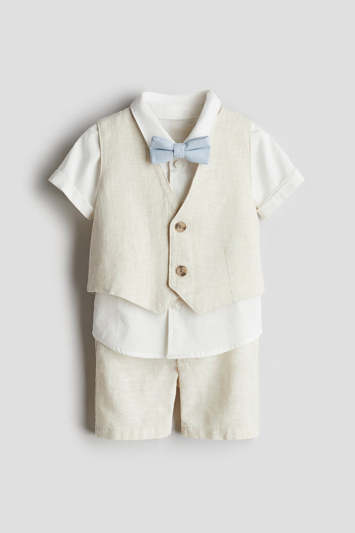 H&M 4-Piece Linen-Blend Dressy Set