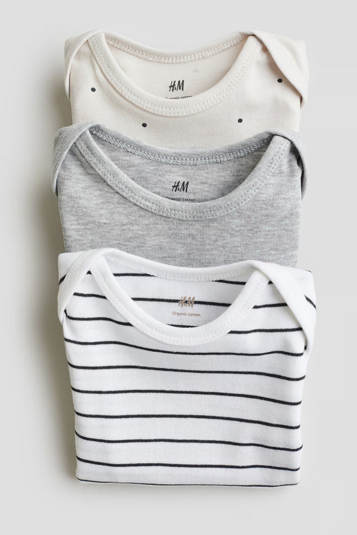 H&M 3-pack Cotton Bodysuits